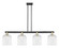 Arcadia Four Light Island Pendant in Black Antique Brass (405|716-4I-BAB-G559-8CL)