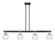 Arcadia Four Light Island Pendant in Black Antique Brass (405|716-4I-BAB-G1213-6CL)