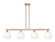 Arcadia Four Light Island Pendant in Antique Copper (405|716-4I-AC-G483-8OP)