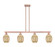 Arcadia Four Light Island Pendant in Antique Copper (405|716-4I-AC-G459-6ME)