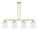 Arcadia Four Light Island Pendant in Antique Brass (405|716-4I-AB-G559-8CL)