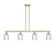 Arcadia Four Light Island Pendant in Antique Brass (405|716-4I-AB-G559-5SDY)
