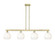Arcadia Four Light Island Pendant in Antique Brass (405|716-4I-AB-G483-8OP)