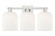 Arcadia Three Light Bath Vanity in Brushed Satin Nickel (405|716-3W-SN-G559-8GWH)
