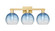 Arcadia Three Light Bath Vanity in Satin Gold (405|716-3W-SG-G483-8SB)