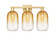 Arcadia Three Light Bath Vanity in Satin Gold (405|716-3W-SG-G482-7AM)