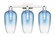 Arcadia Three Light Bath Vanity in Polished Nickel (405|716-3W-PN-G484-7SB)