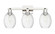 Arcadia Three Light Bath Vanity in Polished Nickel (405|716-3W-PN-G459-6CL)