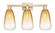 Arcadia Three Light Bath Vanity in Champagne Bronze (405|716-3W-CB-G480-6AM)
