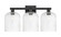 Arcadia Three Light Bath Vanity in Matte Black (405|716-3W-BK-G559-8SDY)