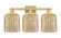 Arcadia Three Light Bath Vanity in Brushed Brass (405|716-3W-BB-G559-8ME)