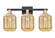 Arcadia Three Light Bath Vanity in Black Antique Brass (405|716-3W-BAB-G460-7ME)