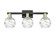 Arcadia Three Light Bath Vanity in Black Antique Brass (405|716-3W-BAB-G1213-6CL)