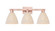 Arcadia Three Light Bath Vanity in Antique Copper (405|716-3W-AC-NBD-75-NAT)