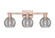Arcadia Three Light Bath Vanity in Antique Copper (405|716-3W-AC-G1213-6SM)