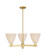 Arcadia Three Light Pendant in Satin Gold (405|716-3CR-SG-NBD-75-NAT)