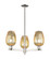 Arcadia Three Light Pendant in Polished Nickel (405|716-3CR-PN-G457-6ME)