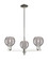Arcadia Three Light Pendant in Polished Nickel (405|716-3CR-PN-G1213-6SM)