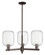 Arcadia Three Light Pendant in Oil Rubbed Bronze (405|716-3CR-OB-G460-7CL)