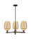 Arcadia Three Light Pendant in Oil Rubbed Bronze (405|716-3CR-OB-G457-6ME)