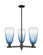 Arcadia Three Light Pendant in Matte Black (405|716-3CR-BK-G480-6SB)