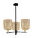 Arcadia Three Light Pendant in Black Antique Brass (405|716-3CR-BAB-G559-8ME)
