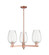 Arcadia Three Light Pendant in Antique Copper (405|716-3CR-AC-G457-6CL)