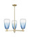 Arcadia Three Light Pendant in Antique Brass (405|716-3CR-AB-G480-6SB)
