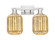 Arcadia Two Light Bath Vanity in Brushed Satin Nickel (405|716-2W-SN-G460-7ME)