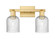 Arcadia Two Light Bath Vanity in Satin Gold (405|716-2W-SG-G559-5SDY)