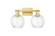 Arcadia Two Light Bath Vanity in Satin Gold (405|716-2W-SG-G458-7CL)