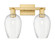 Arcadia Two Light Bath Vanity in Satin Gold (405|716-2W-SG-G457-6CL)