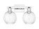 Arcadia Two Light Bath Vanity in Polished Chrome (405|716-2W-PC-G458-7CL)