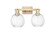Arcadia Two Light Bath Vanity in Champagne Bronze (405|716-2W-CB-G458-7CL)