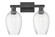 Arcadia Two Light Bath Vanity in Matte Black (405|716-2W-BK-G457-6CL)