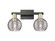 Arcadia Two Light Bath Vanity in Black Antique Brass (405|716-2W-BAB-G1213-6SM)