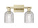 Arcadia Two Light Bath Vanity in Antique Brass (405|716-2W-AB-G559-5CL)