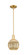 Arcadia One Light Mini Pendant in Satin Gold (405|716-1S-SG-G458-7ME)