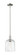 Arcadia One Light Pendant in Polished Nickel (405|716-1S-PN-G559-8CL)