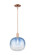 Arcadia One Light Mini Pendant in Antique Copper (405|716-1S-AC-G481-10SB)