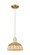 Arcadia One Light Mini Pendant in Satin Gold (405|716-1P-SG-NBD2-9-NAT)