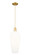 Arcadia One Light Mini Pendant in Satin Gold (405|716-1P-SG-G456-8WH)