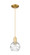 Arcadia One Light Mini Pendant in Satin Gold (405|716-1P-SG-G1213-6CL)
