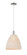 Arcadia One Light Mini Pendant in Polished Nickel (405|716-1P-PN-NBD-12-NAT)