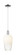 Arcadia One Light Mini Pendant in Polished Chrome (405|716-1P-PC-G484-7OP)
