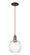 Arcadia One Light Mini Pendant in Oil Rubbed Bronze (405|716-1P-OB-G458-7CL)