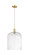 Arcadia One Light Mini Pendant in Champagne Bronze (405|716-1P-CB-G559-12CL)