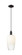 Arcadia One Light Mini Pendant in Matte Black (405|716-1P-BK-G484-7OP)