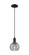 Arcadia One Light Mini Pendant in Matte Black (405|716-1P-BK-G1213-6SM)