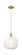 Arcadia One Light Mini Pendant in Brushed Brass (405|716-1P-BB-G481-10OP)